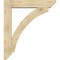 Ekena Millwork Thorton Slat Rough Sawn Bracket w/ Offset Brace, Douglas Fir, 8"W x 42"D x 48"H BKT0806X42X48THR06RDF - alternate 3